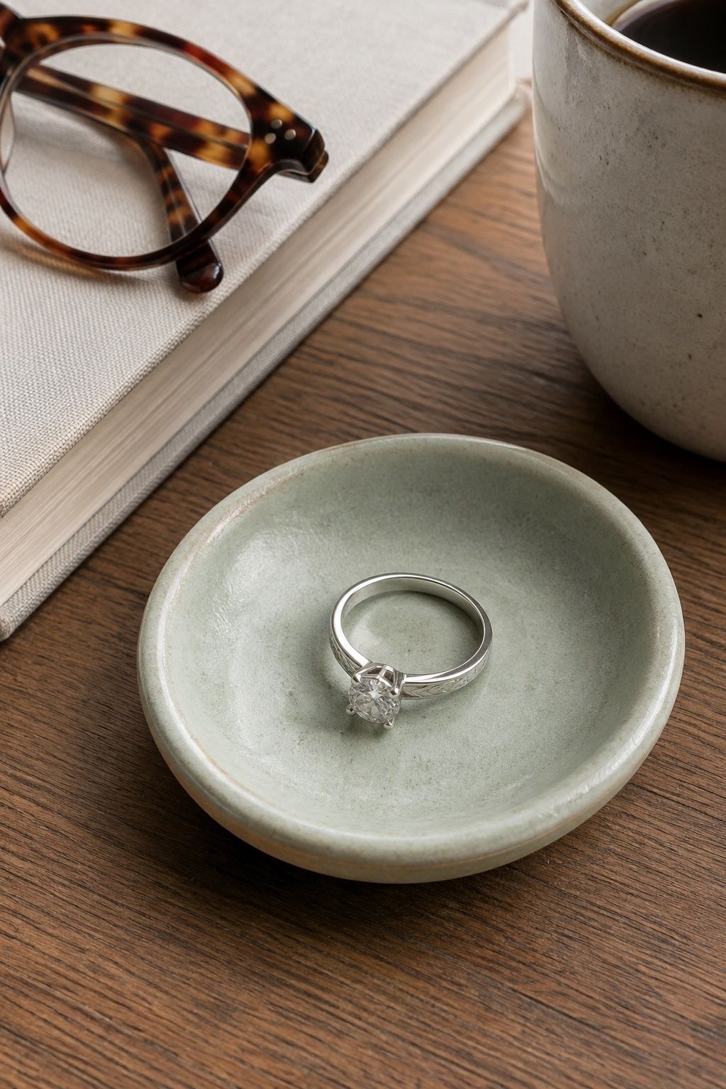 Vintage-inspired engagement ring made for daily wear