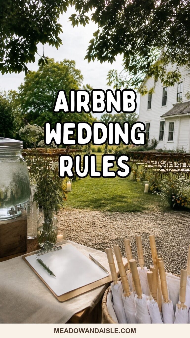 Airbnb wedding venue rules before booking a private rental for a small wedding