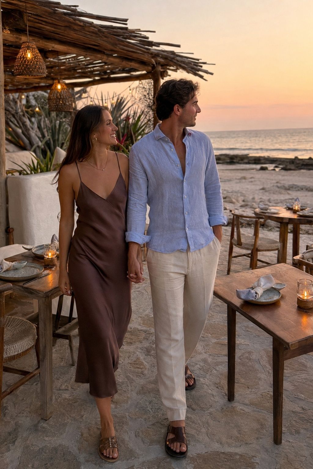 Plan One Ocean-View Dinner Outfit beach honeymoon aesthetic idea