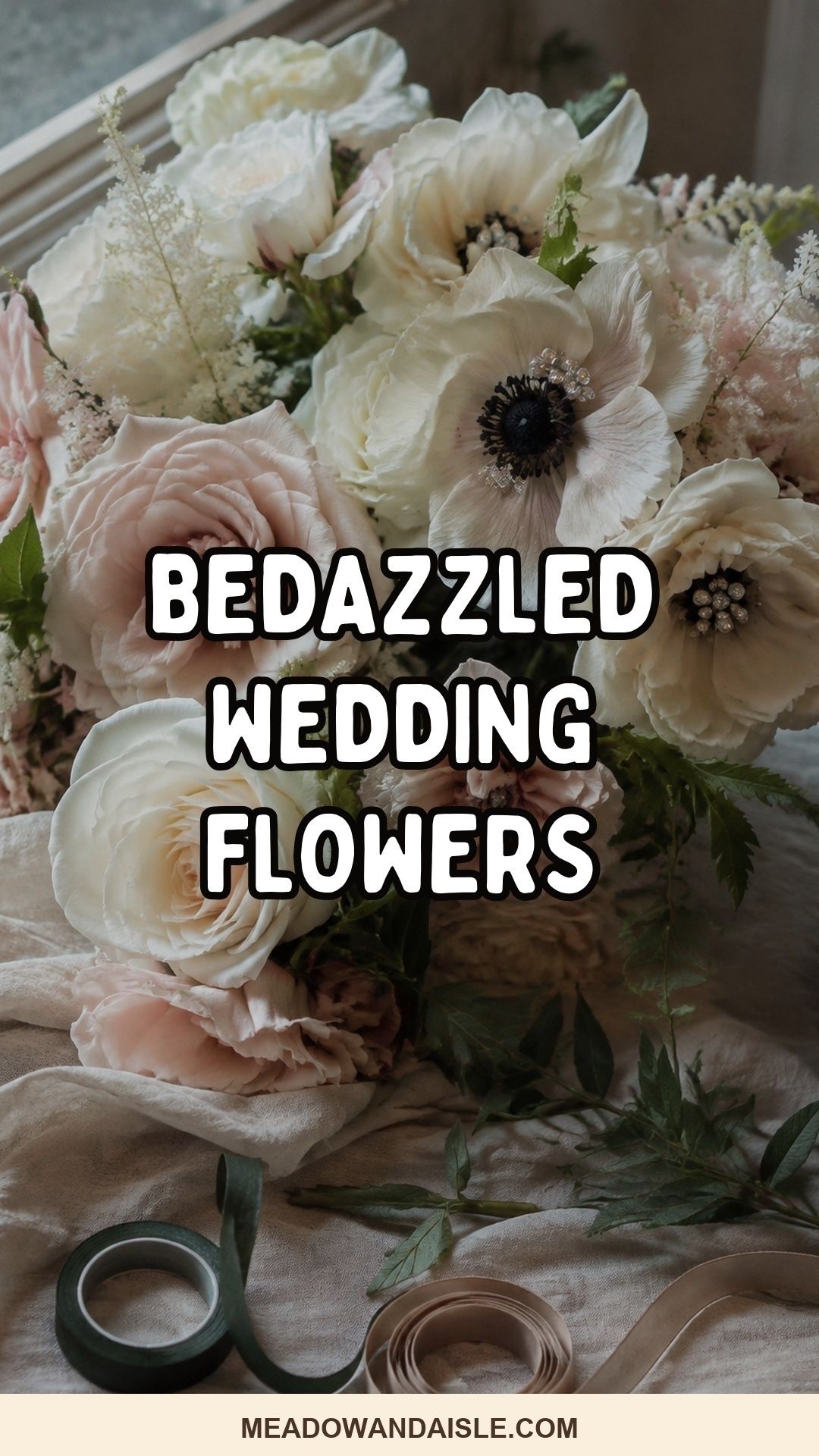 Bedazzled wedding flower ideas with just enough sparkle