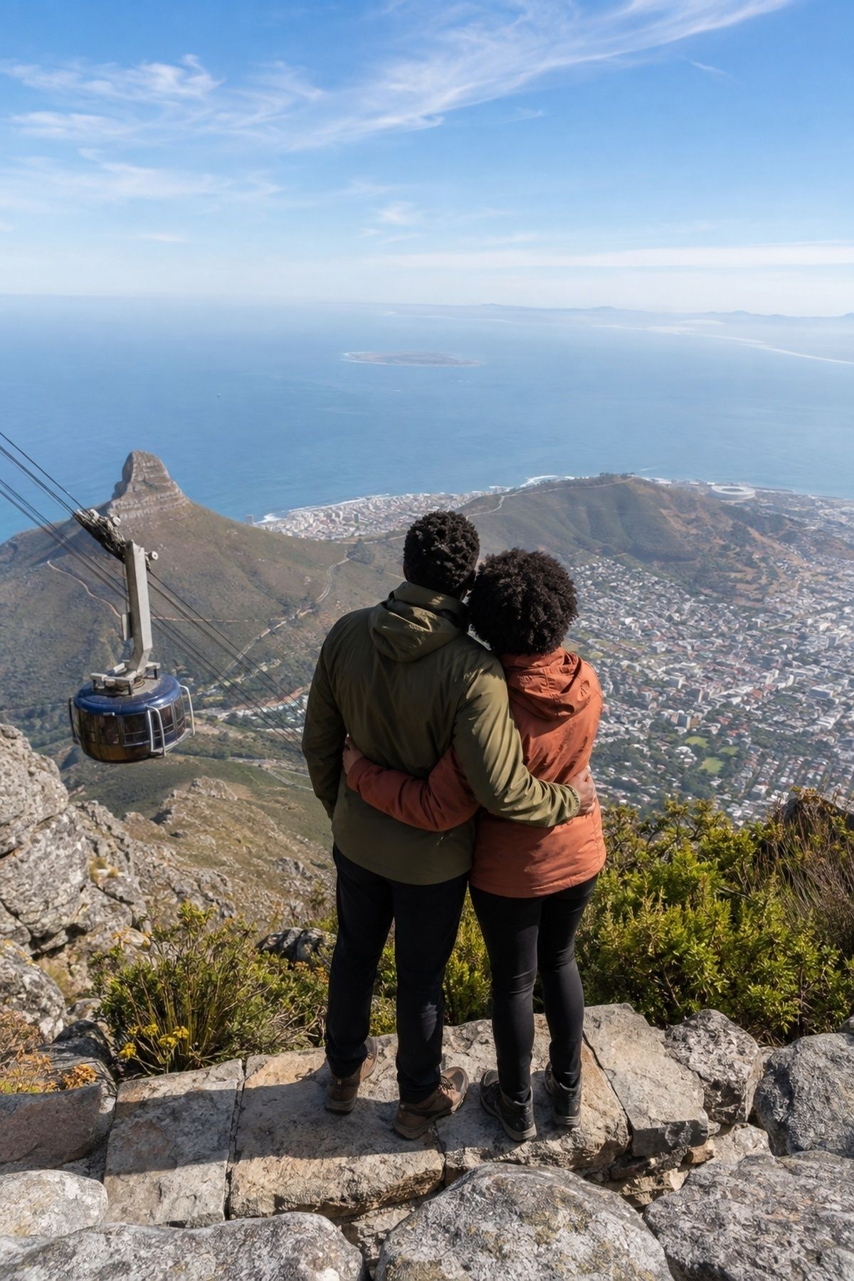 Table Mountain Cableway on a clear day