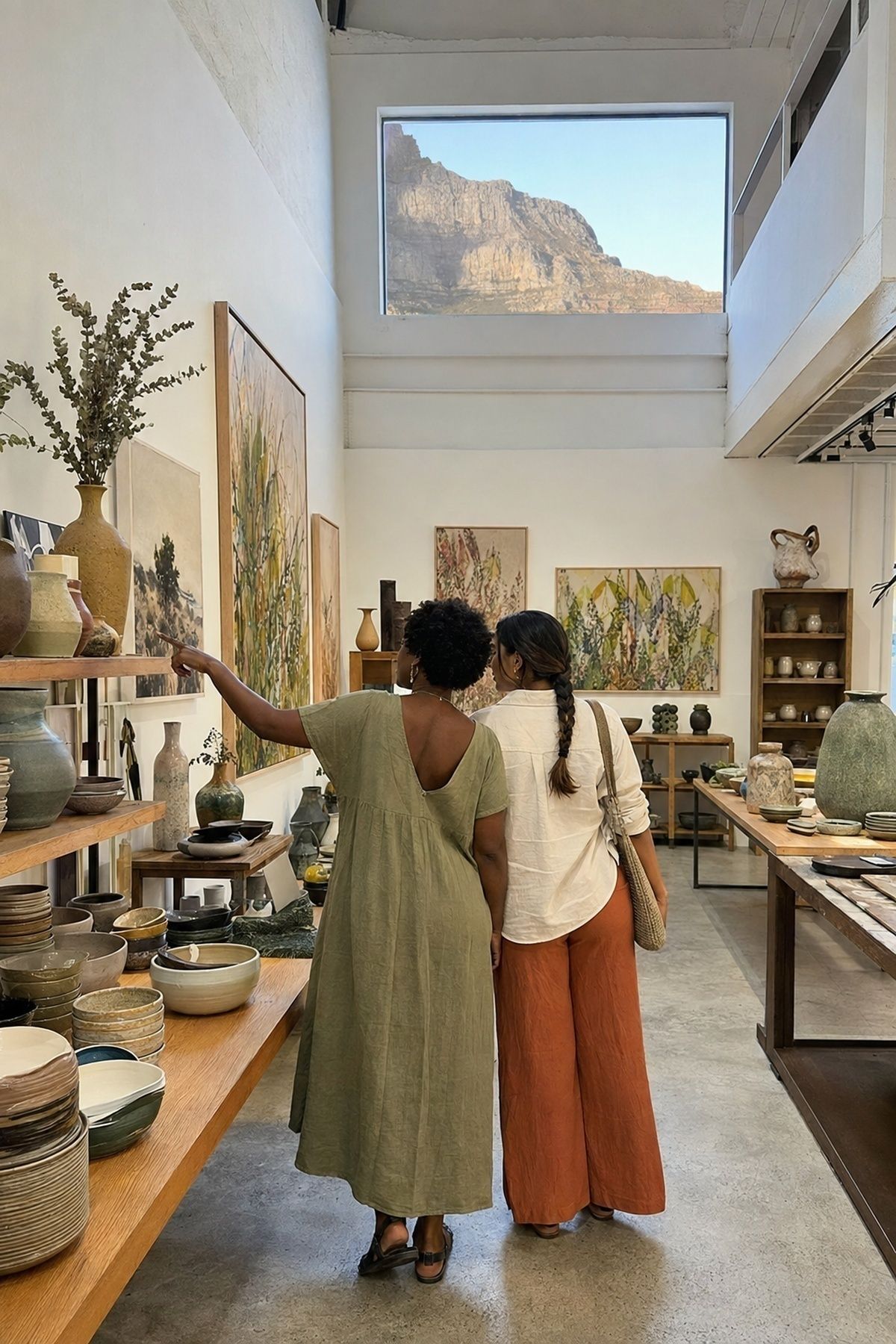 Unhurried market or gallery morning in Cape Town