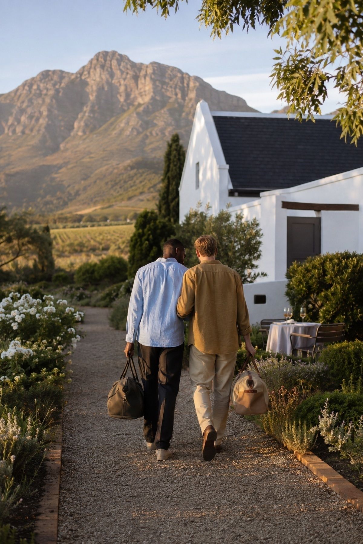 Quiet final honeymoon night in Franschhoek