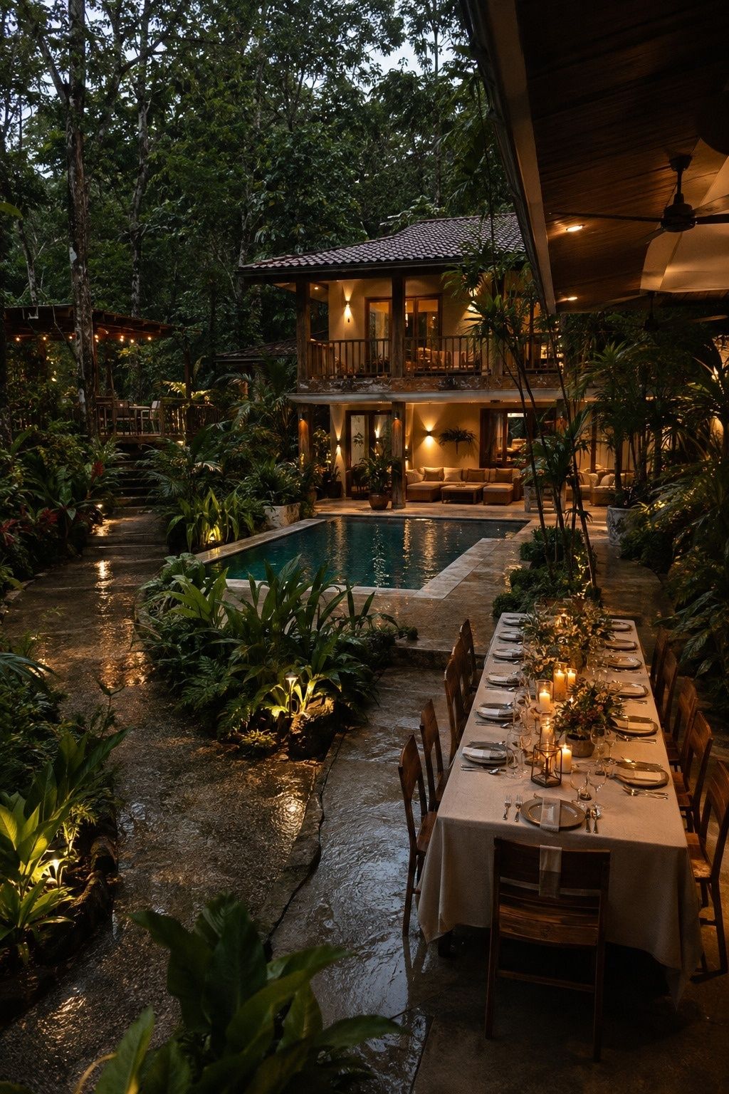 Jungle villa booked out for a wedding