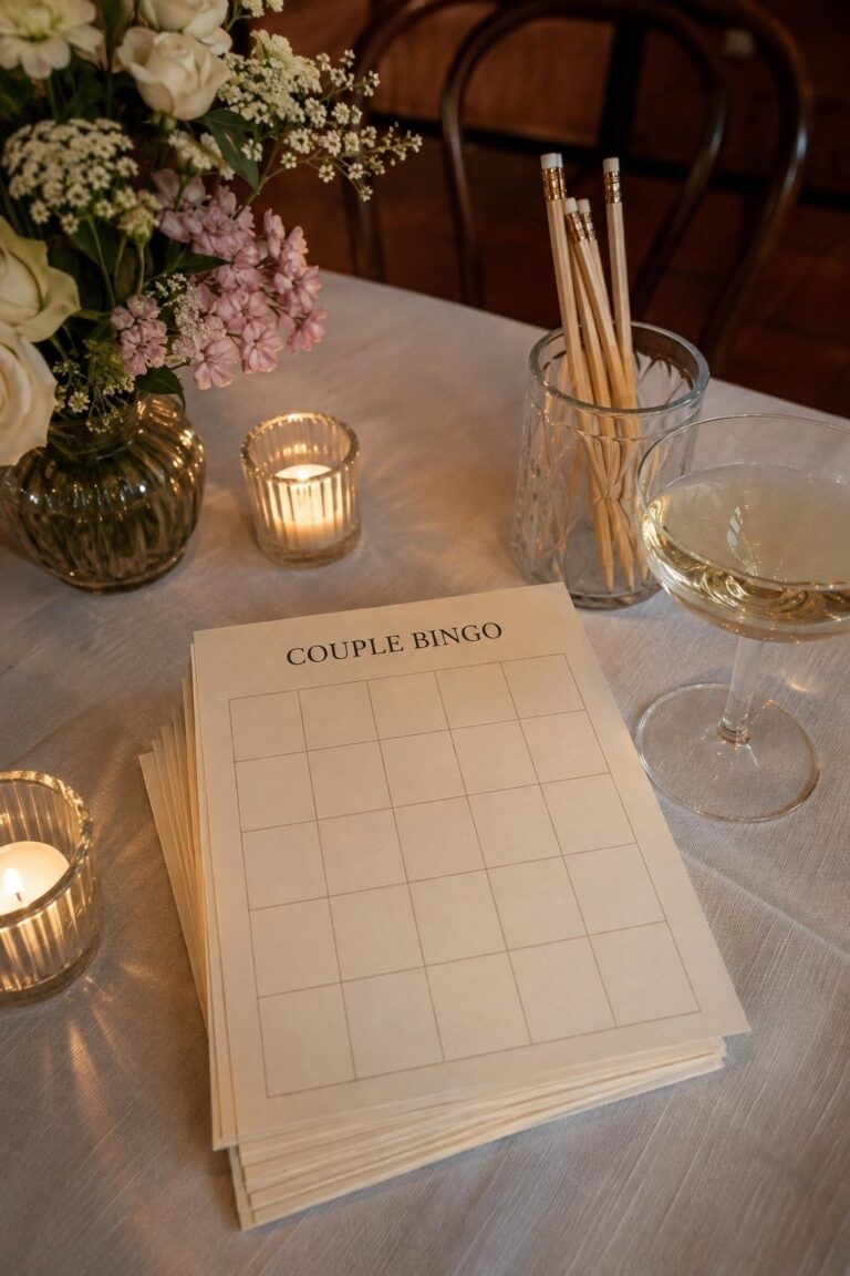 All-About-The-Couple Bingo for couple bingo card wedding ideas