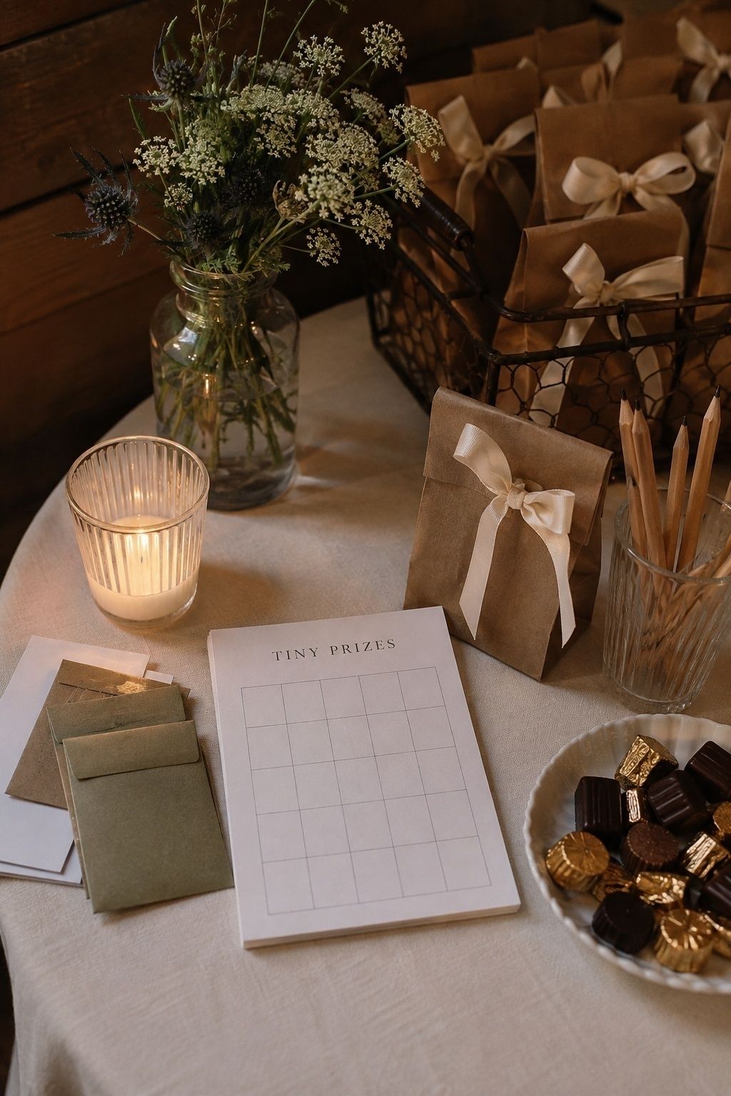 Tiny prizes for wedding bingo winners