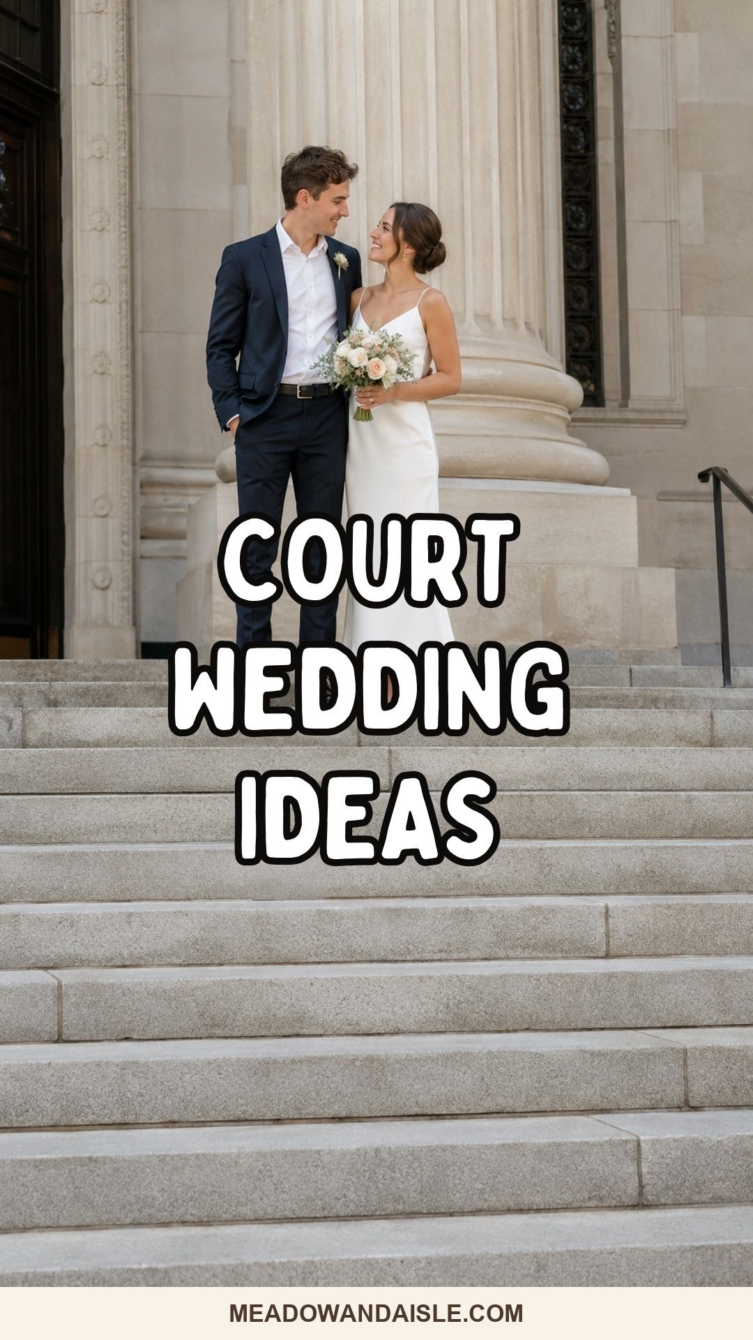 Court wedding ideas on city hall steps