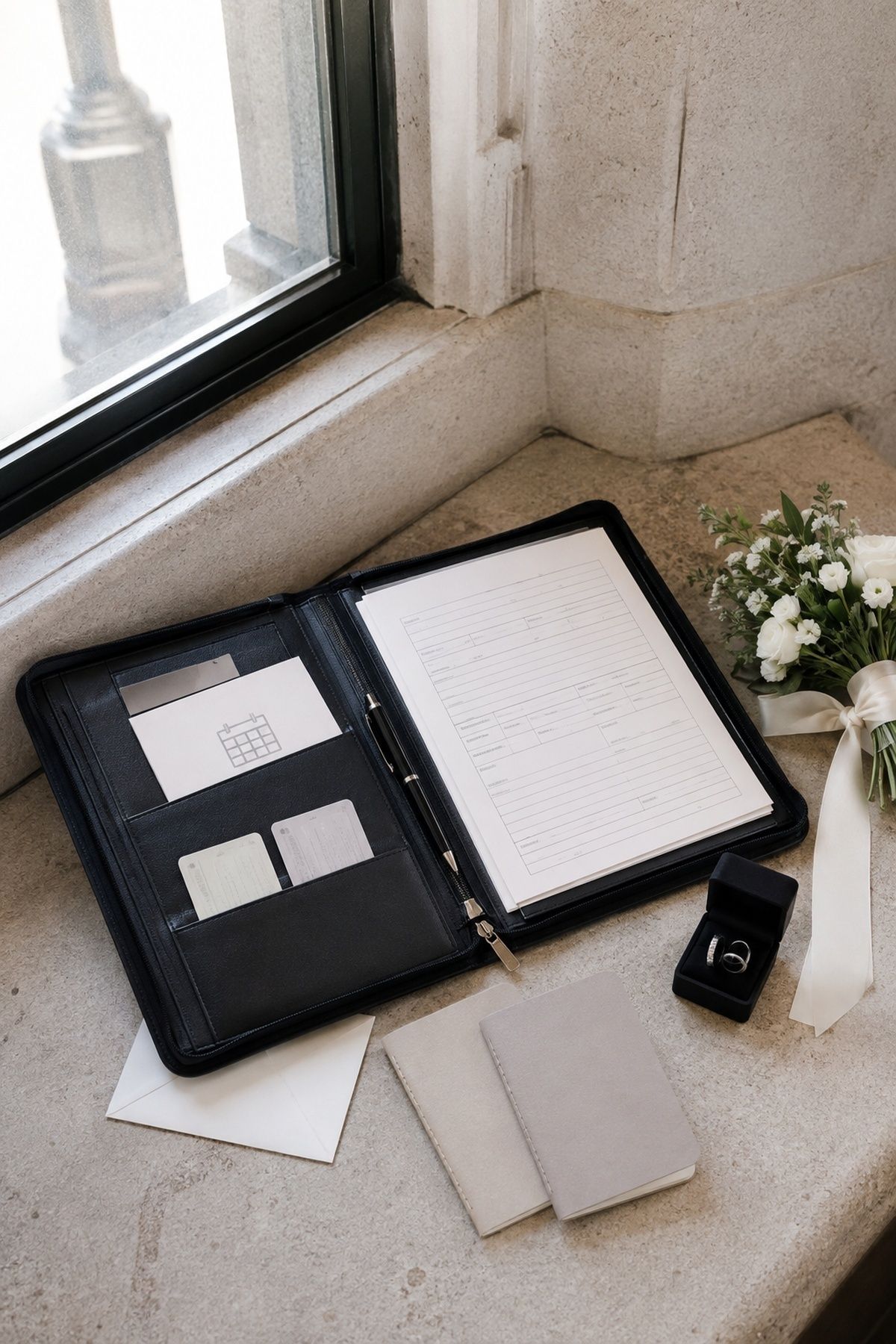 Keepsake folder for the marriage documents
