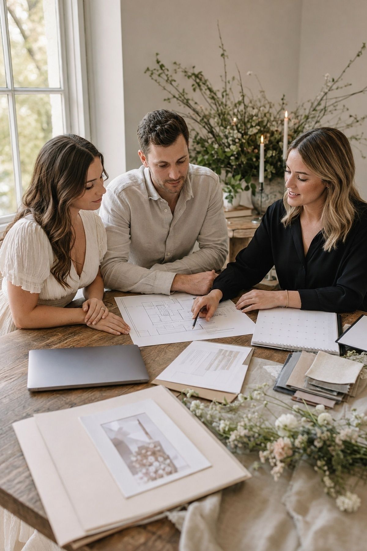 Full-service wedding planner at work