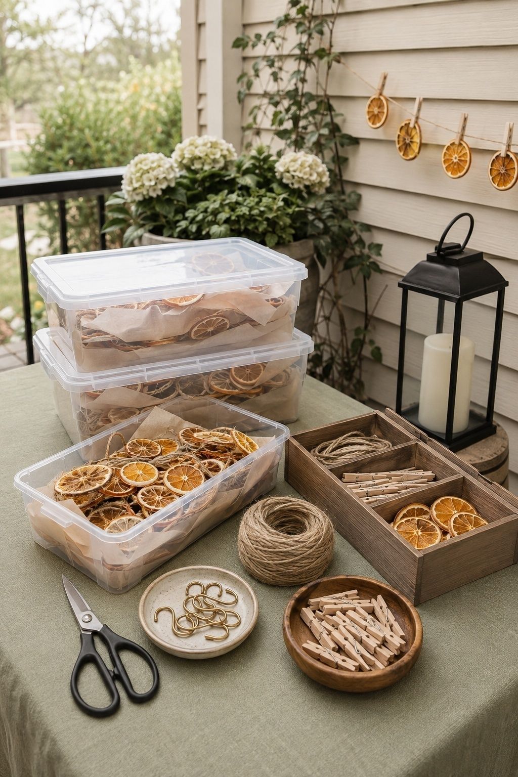 Plan Safety, Storage, And Venue Rules Before You Hang Anything with dried orange wedding garland