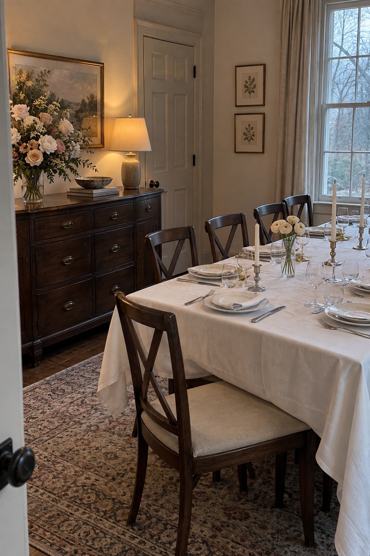 Low-scent florals kept away from dinner tables