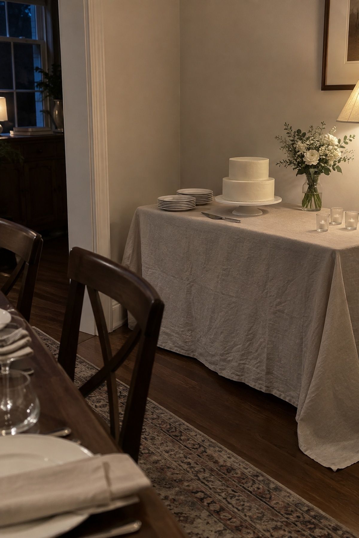 Cake table as a secondary focal point