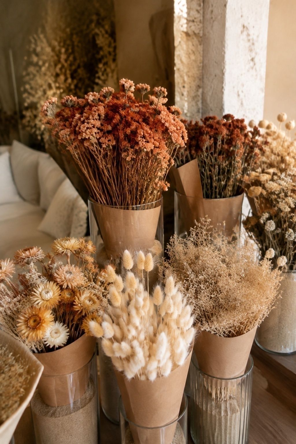 Dried flower bar