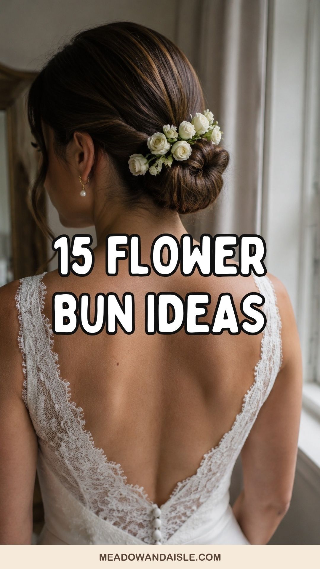 15 flower bun ideas for a wedding bride