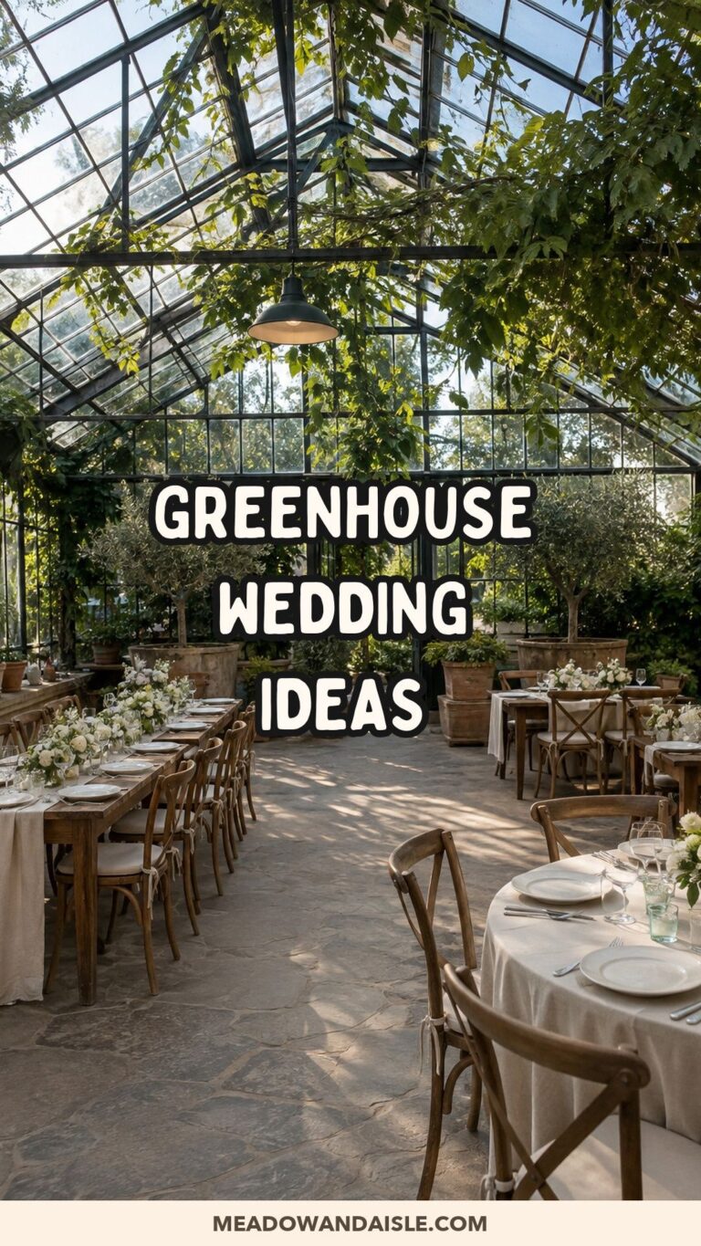 Greenhouse Wedding Ideas: Let the Glass and Plants Do the Work