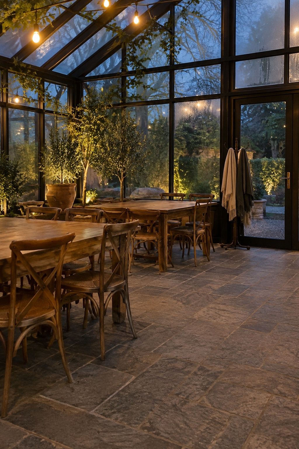 Greenhouse wedding idea: plan for condensation and temperature swings