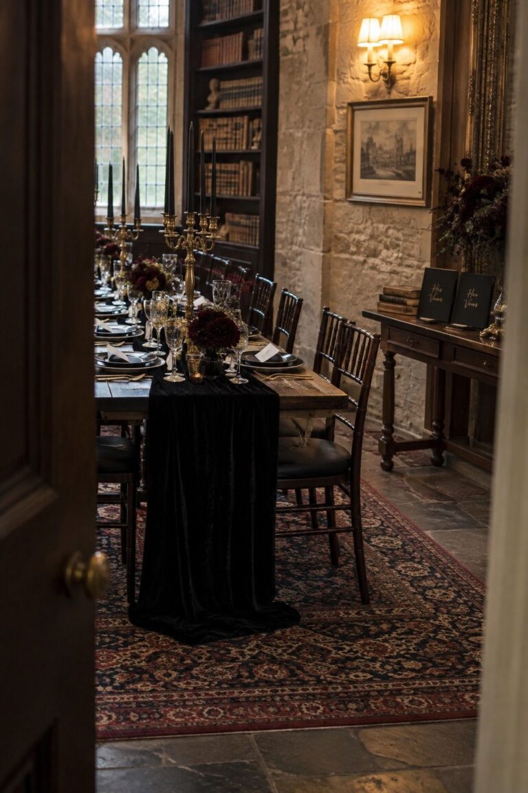 Gothic Romance at an intimate Halloween wedding