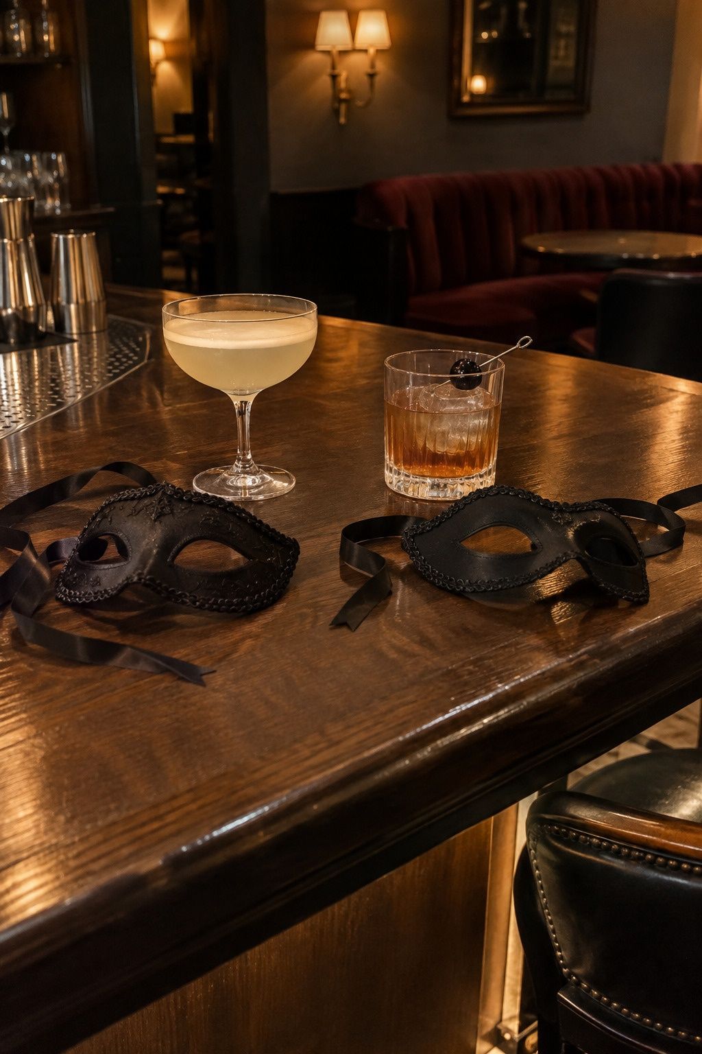 Masquerade cocktail hour