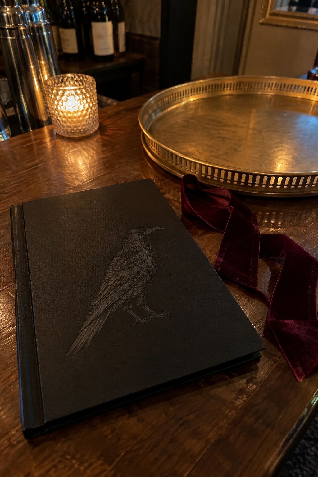 One tasteful skull or raven decor detail
