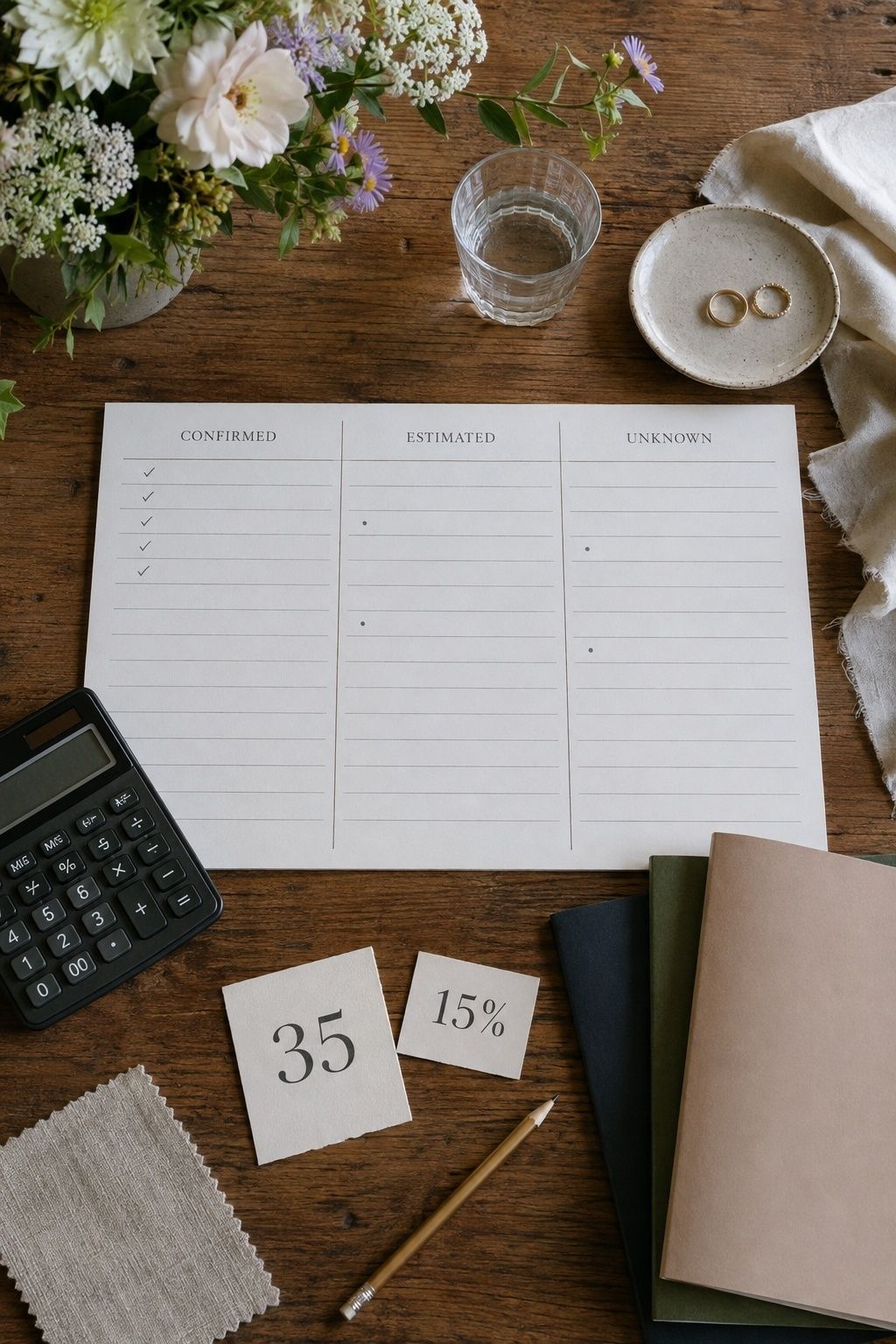 Realistic small wedding budget worksheet