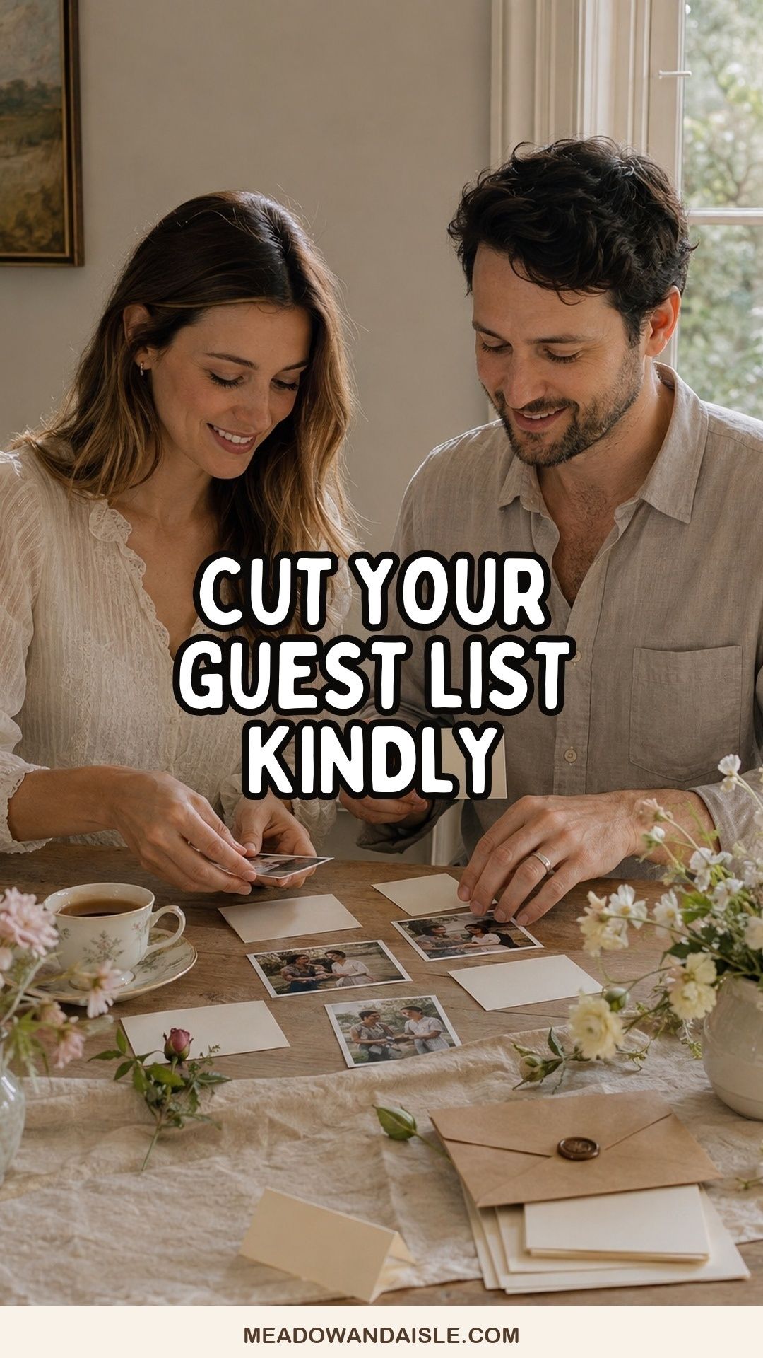 Cut your guest list kindly wedding planning guide from Meadow & Aisle