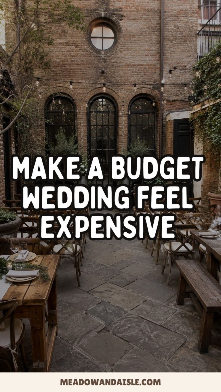 How To Make A Cheap Wedding Feel Expensive Without Pretending