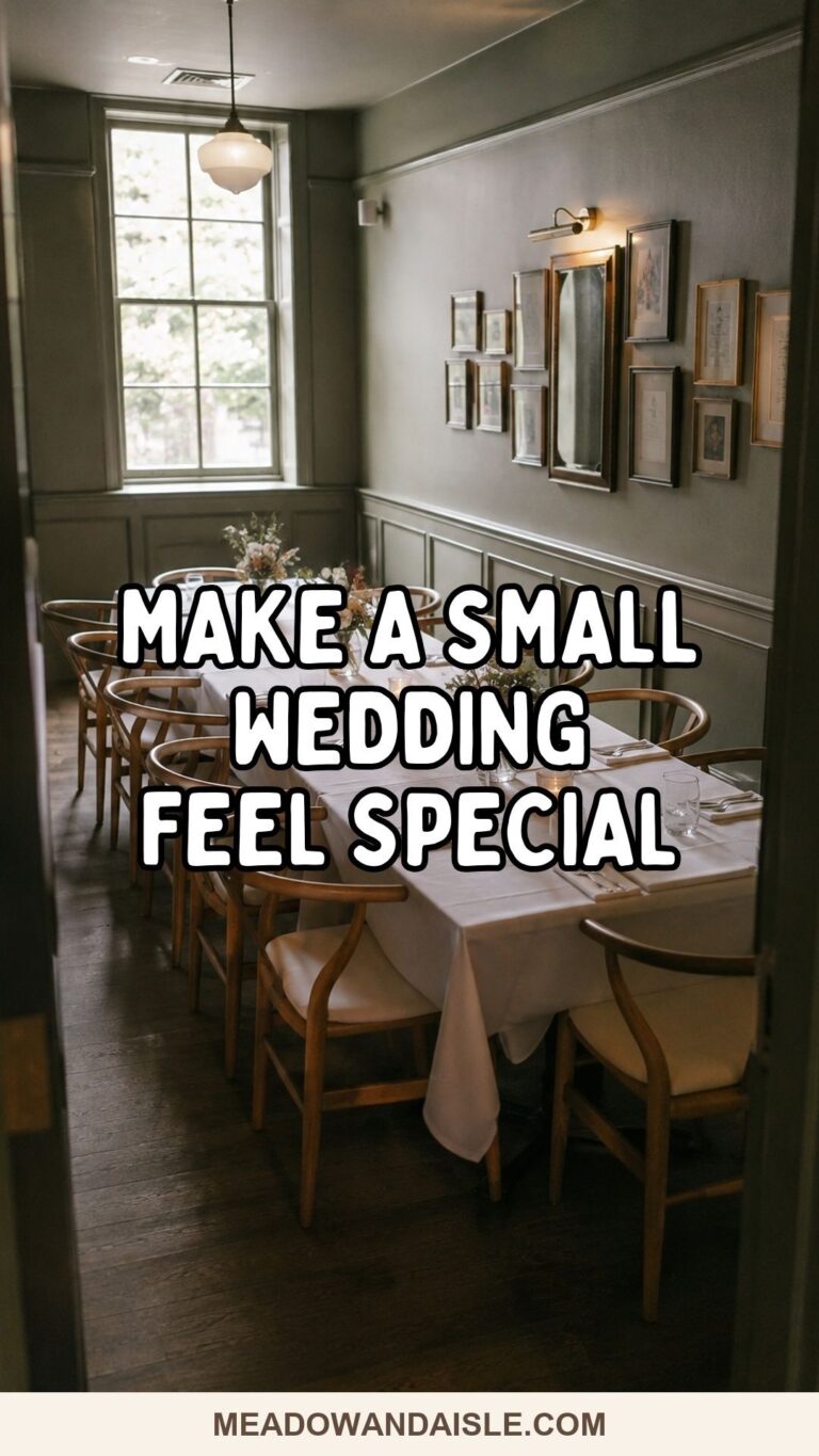 How To Make A Small Wedding Feel Special Instead Of Scaled Down