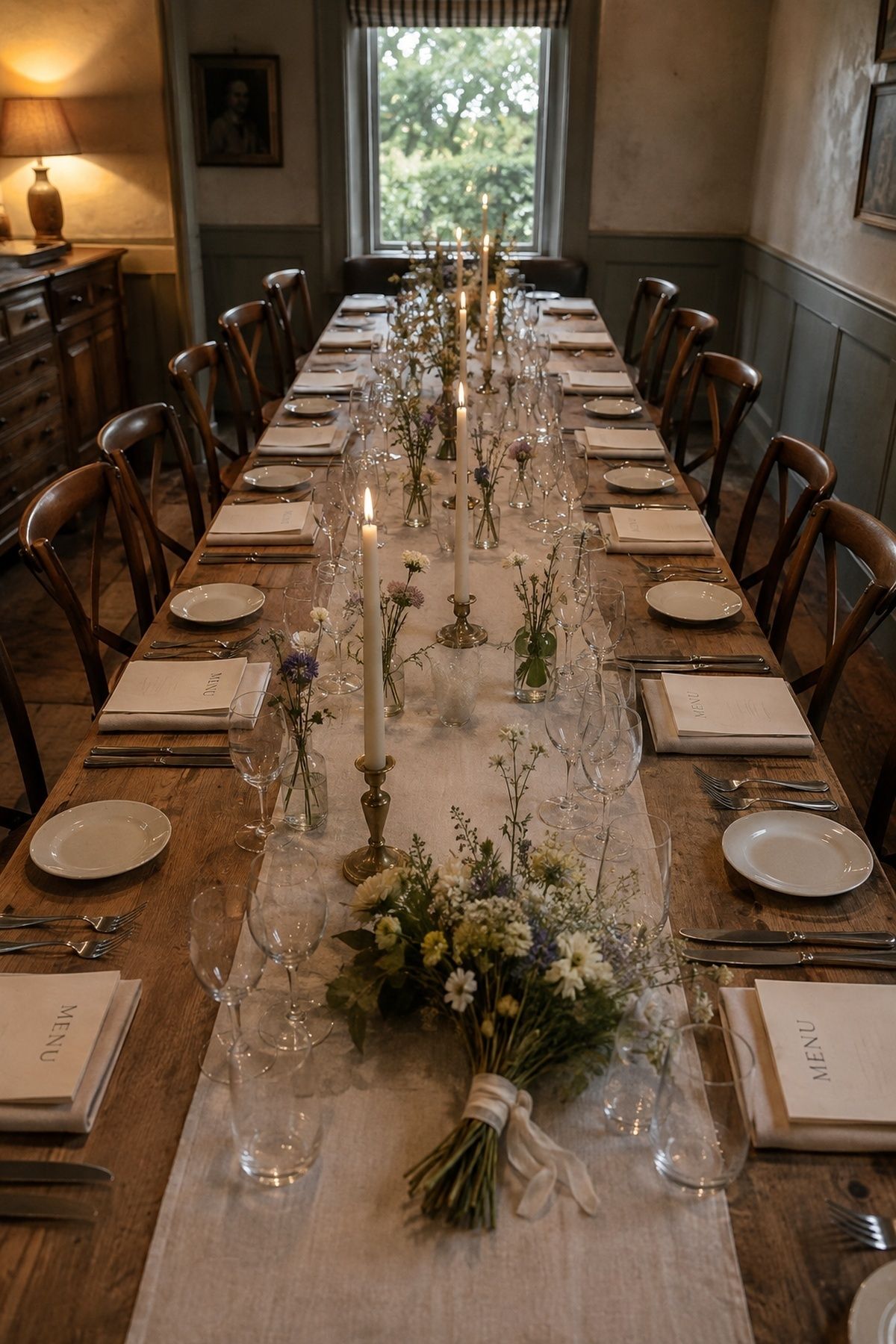 Private dinner wedding for a small group