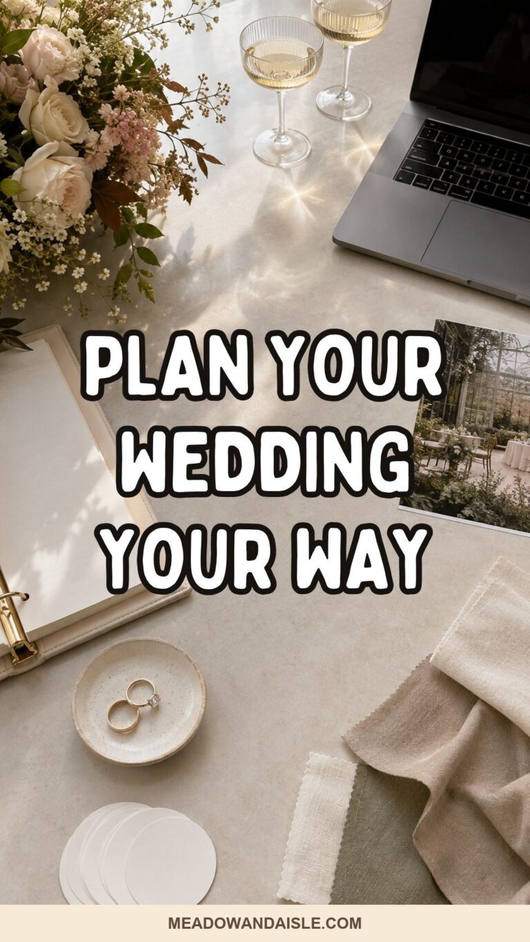 Pinterest pin for How To Plan A Wedding After Getting Engaged When Everyone Has Opinions