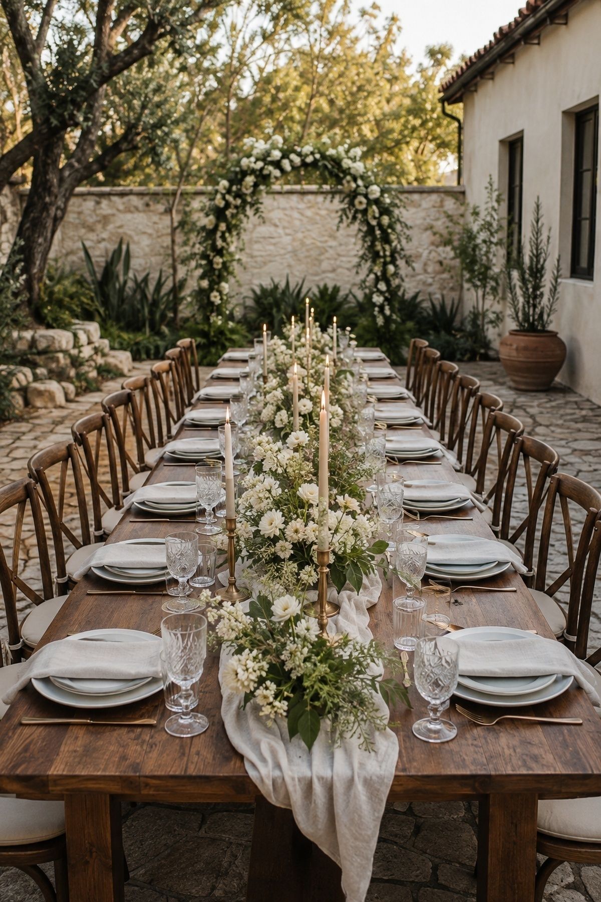 Dinner table that feels part of the wedding ceremony