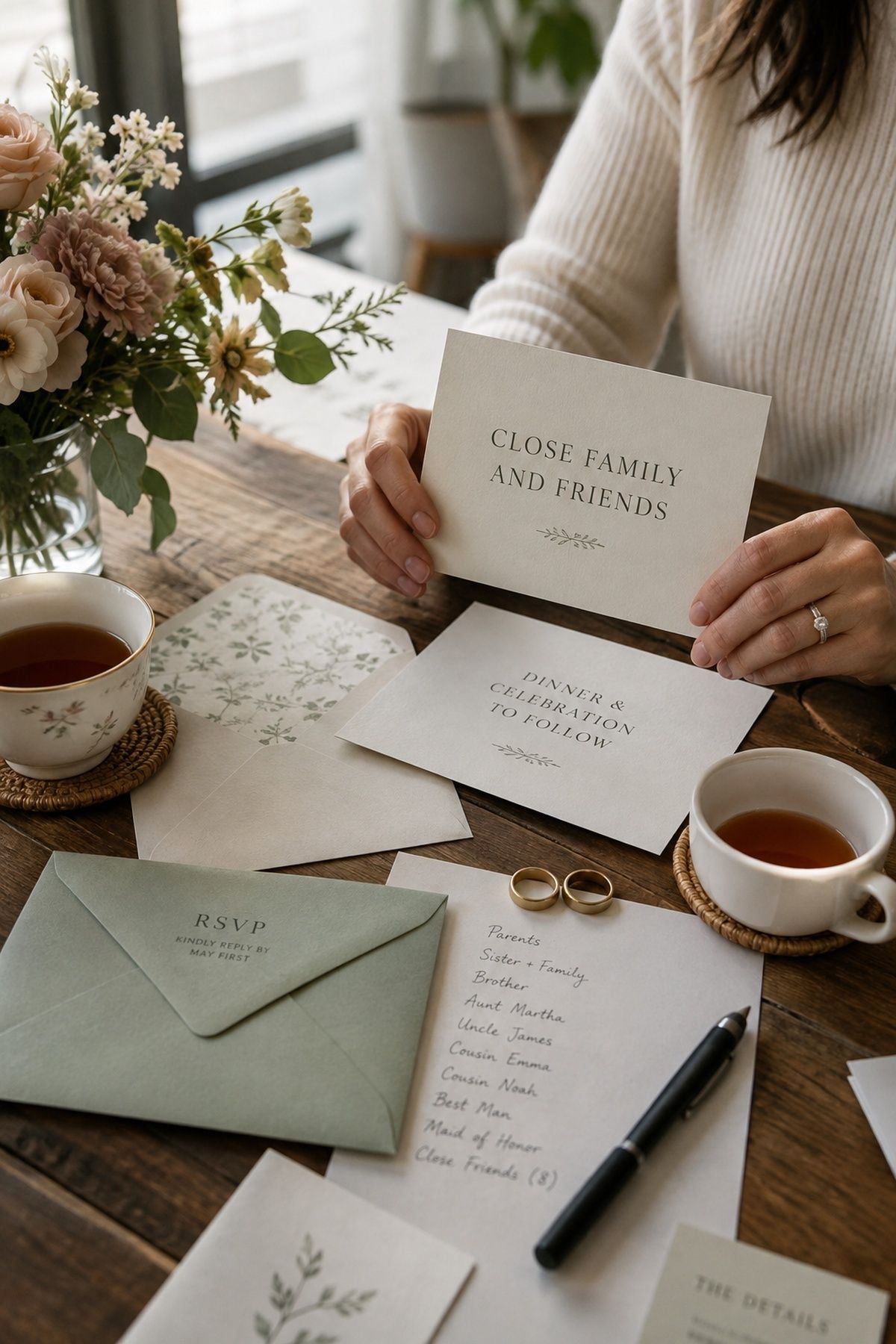 Invite rules and boundaries for a small guest list