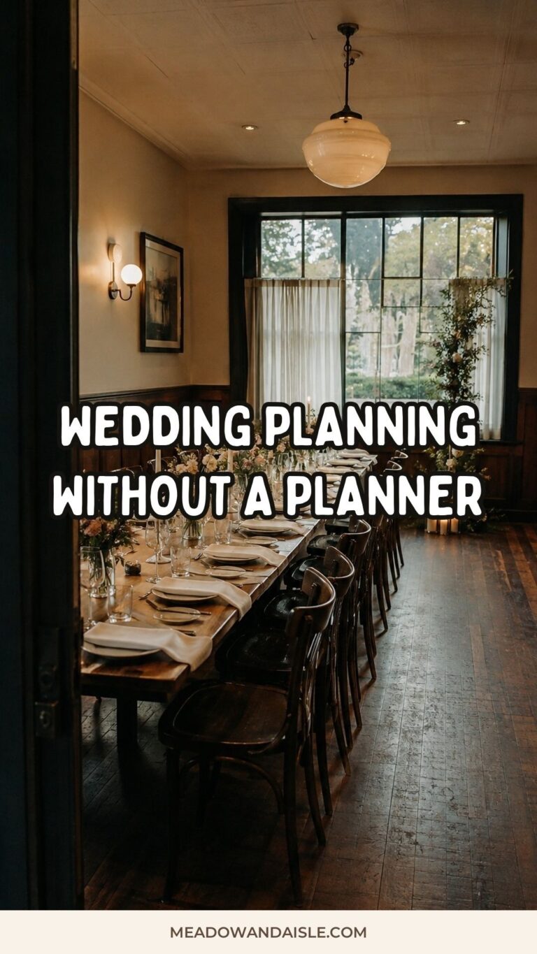 Wedding planning without a planner Pinterest guide