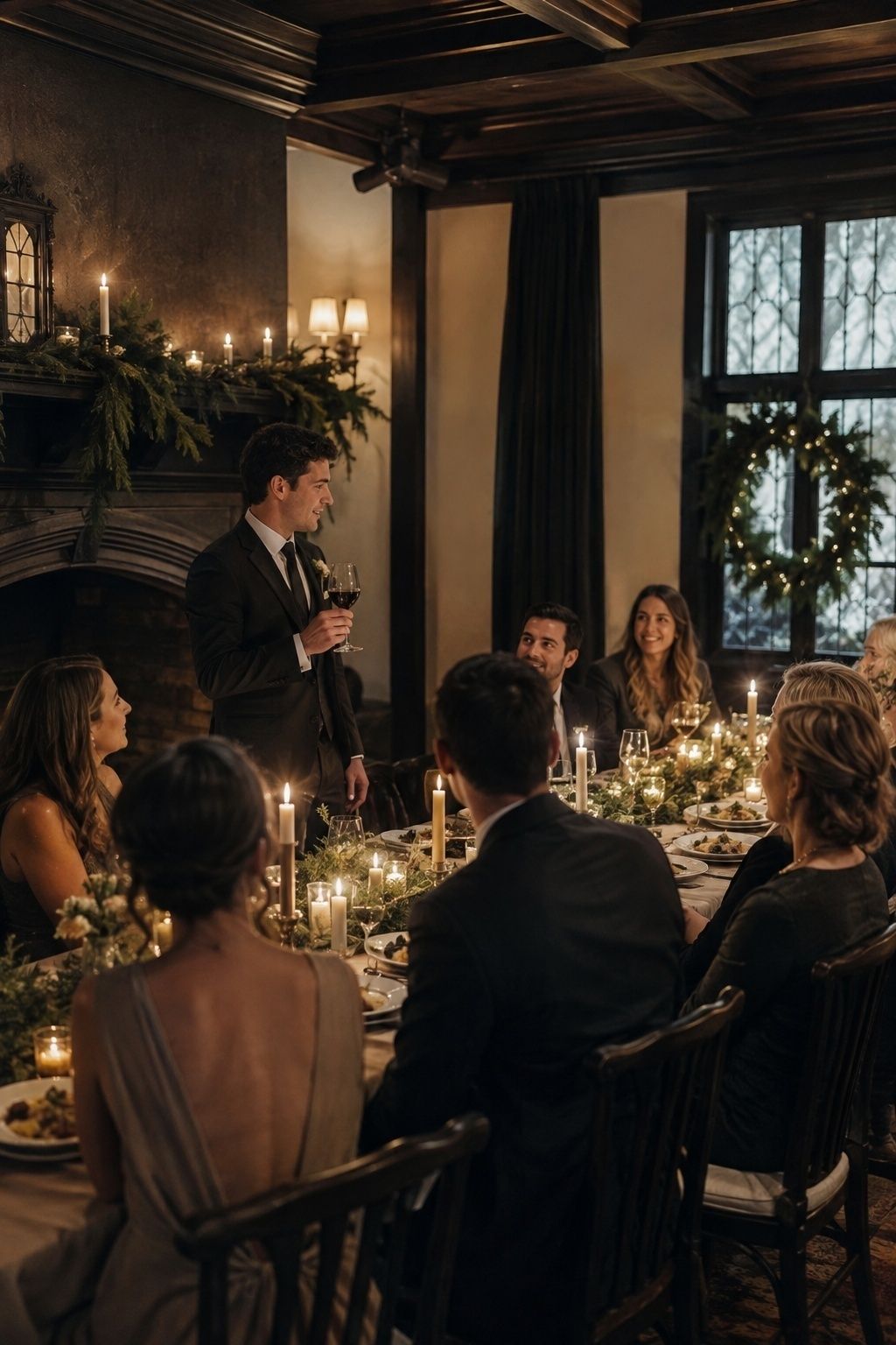 Toasts given during dinner