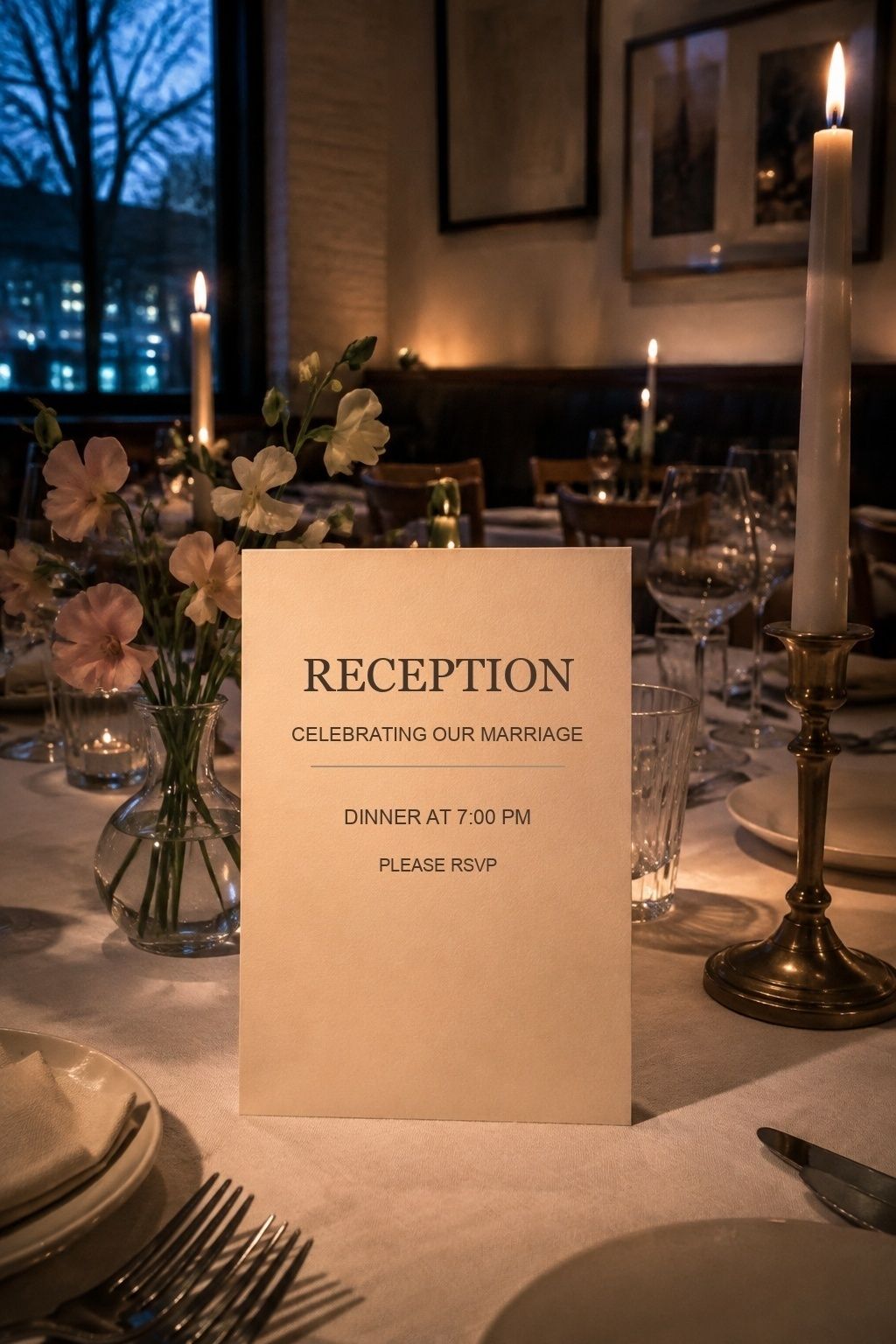 Reception-only invitation wording