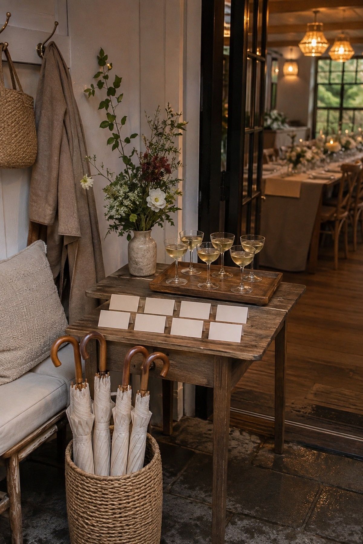 Small group of guests feeling hosted