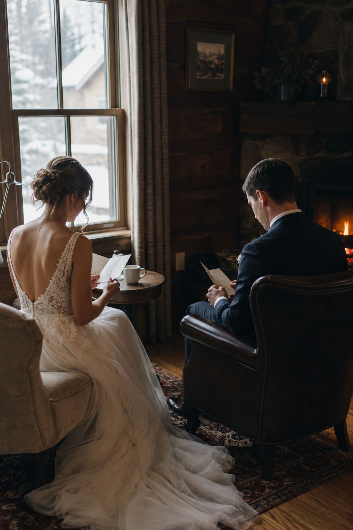 Private vows exchanged before the ceremony