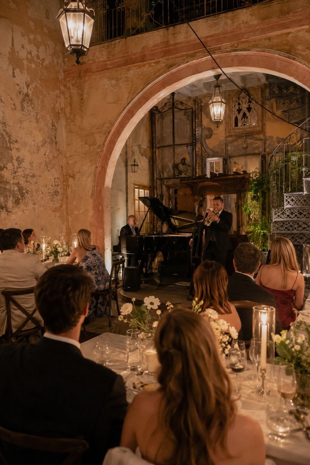 New Orleans jazz hall wedding