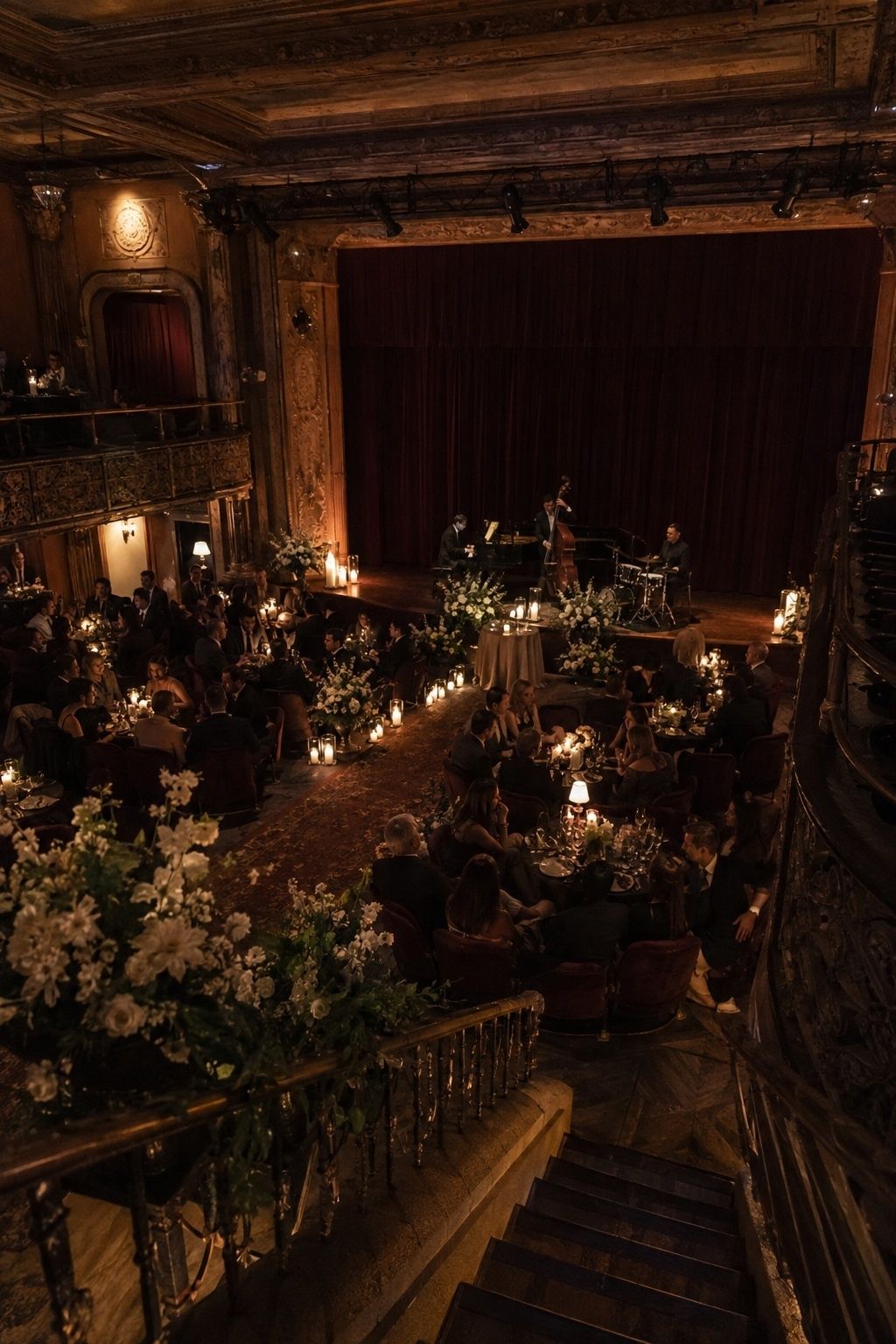 Historic theatre lobby or clubroom