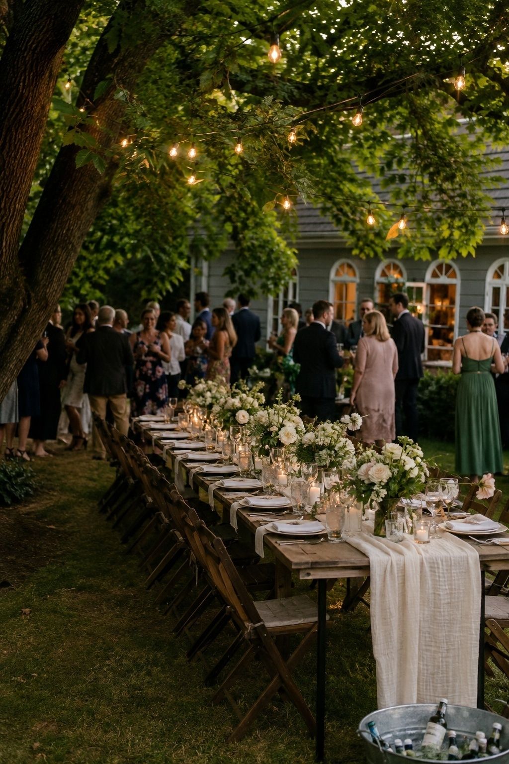 Garden party after five