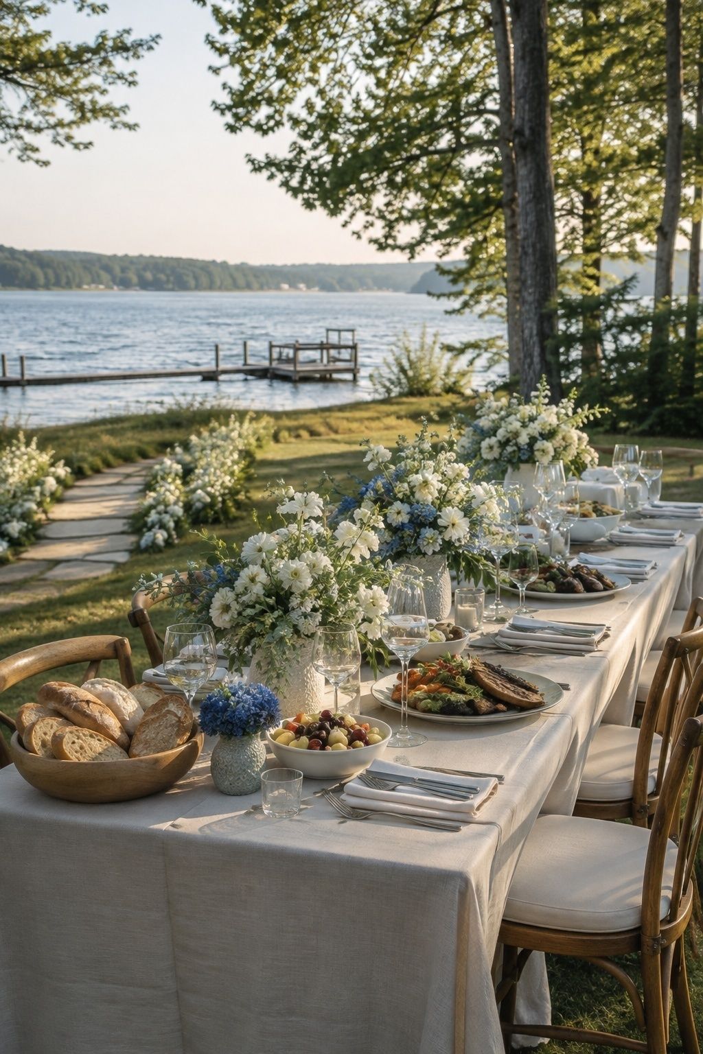 Lakeside summer supper