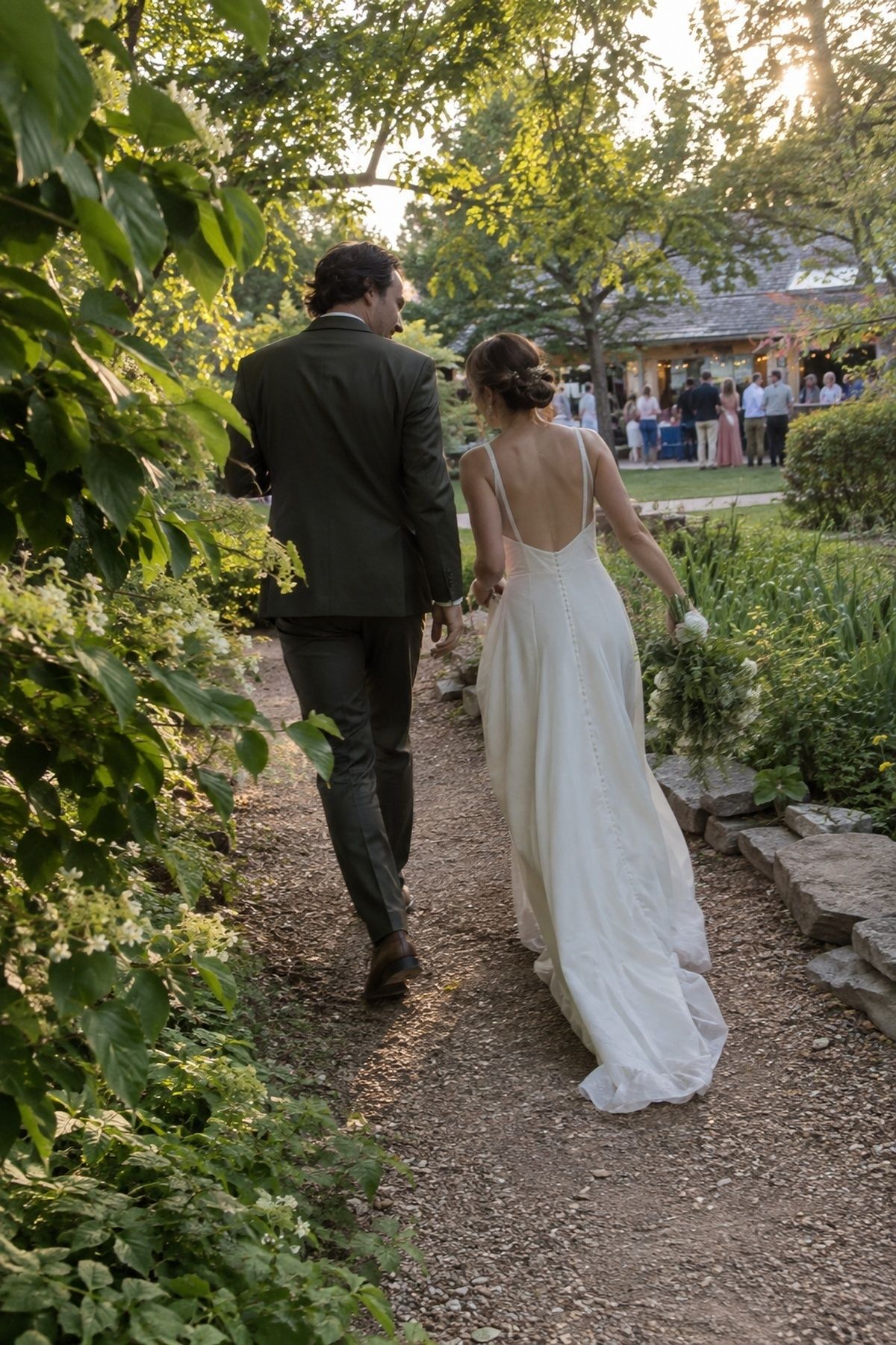 Couple portraits timed for softer evening light