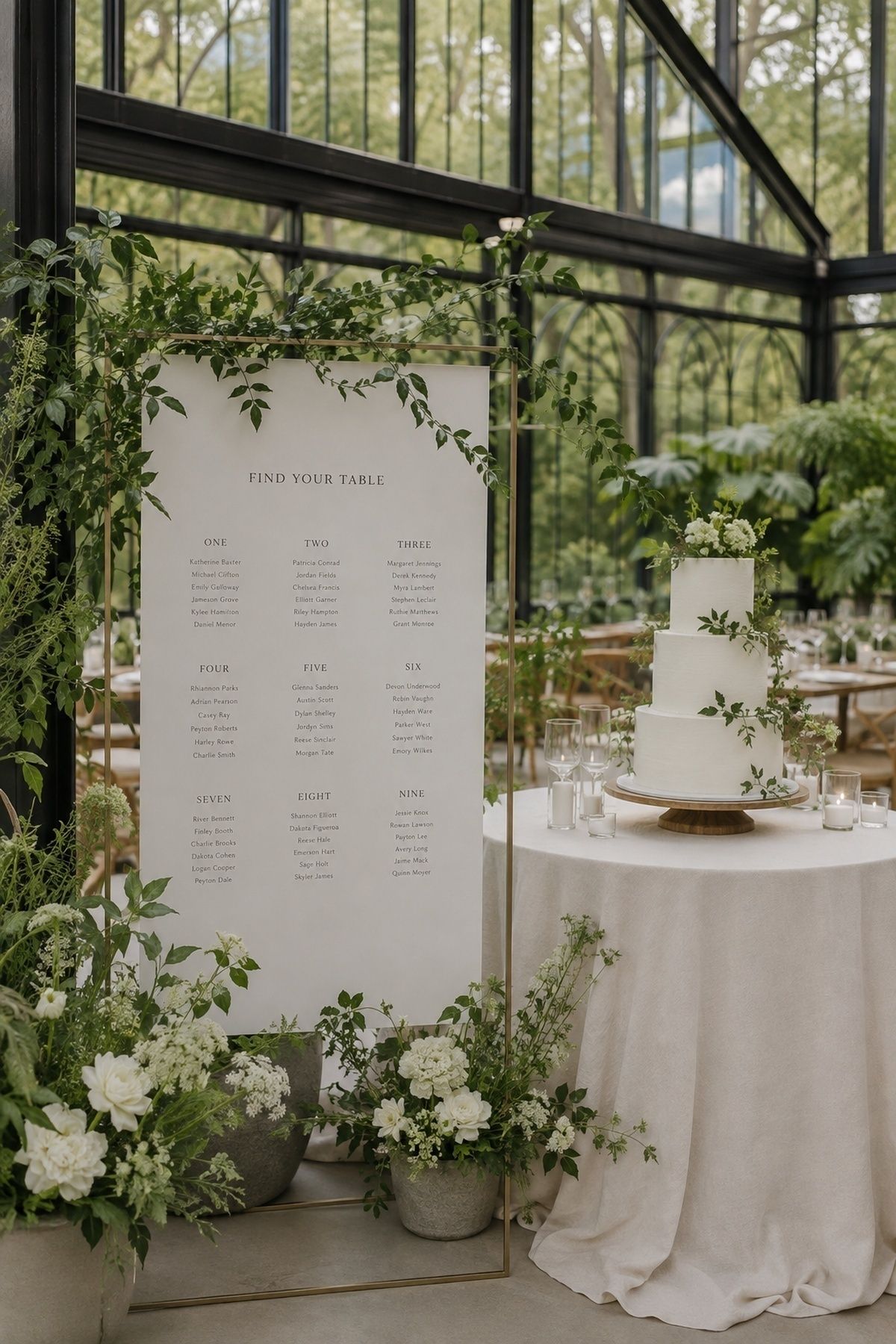 Modern botanical wedding