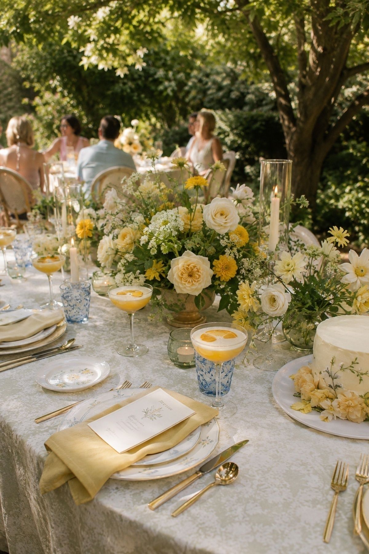 Butter yellow garden party
