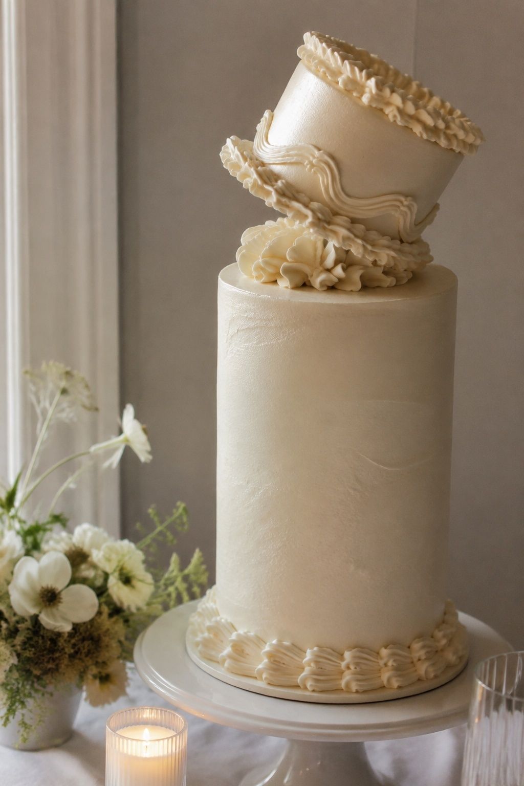 surreal kitsch cake detail styled as a kitsch wedding cake idea