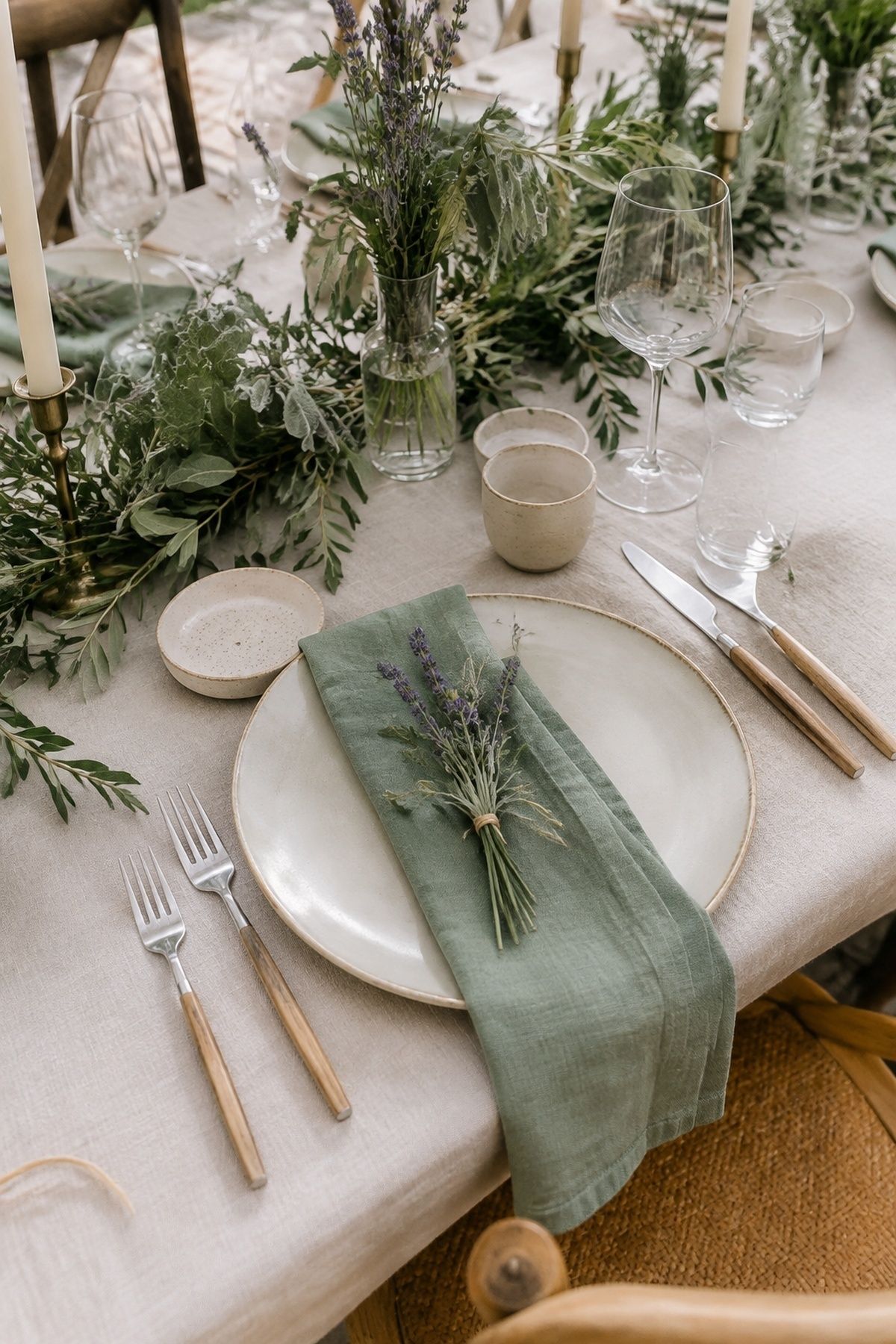 Lavender and sage color palette