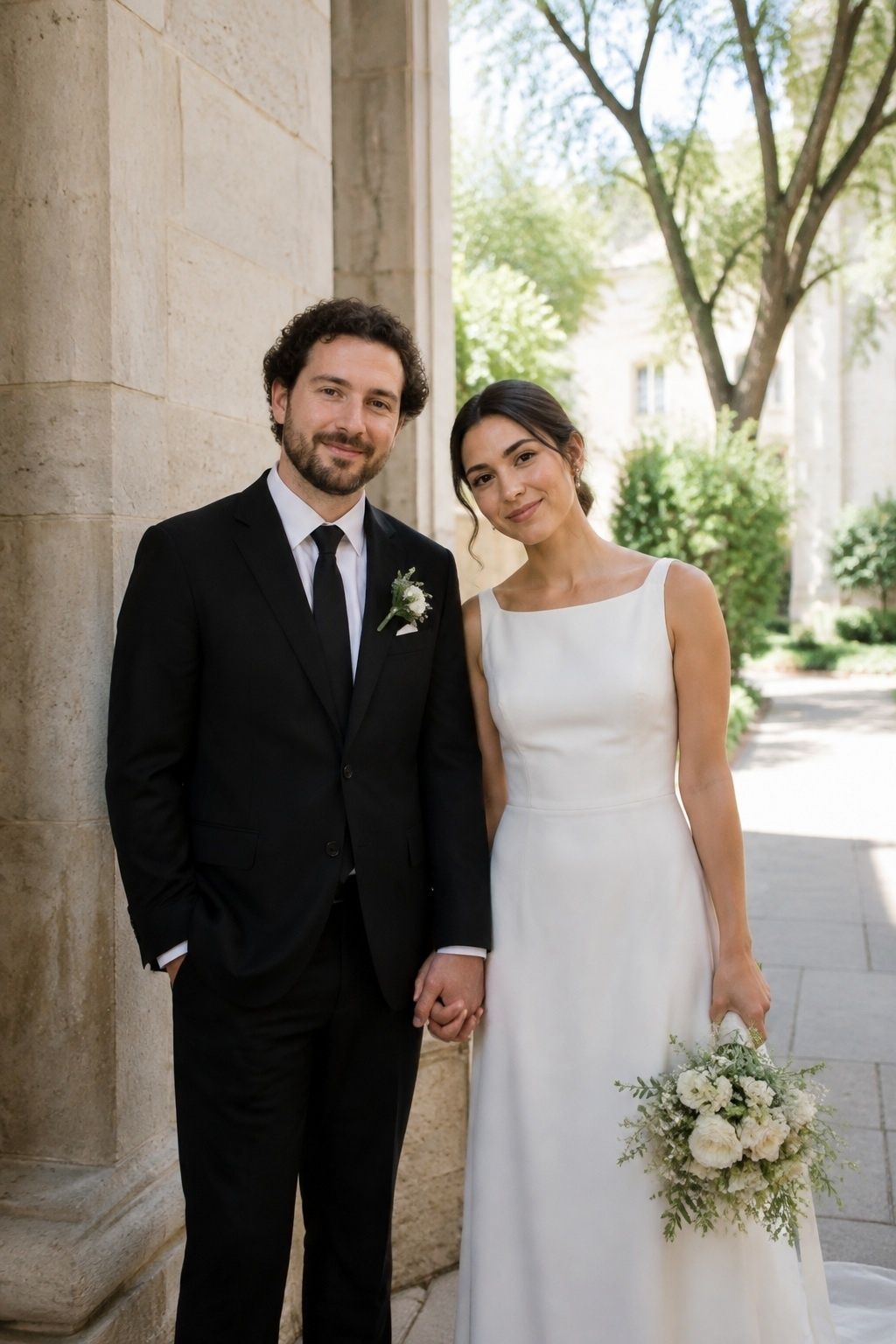 Couple portrait taken in open shade