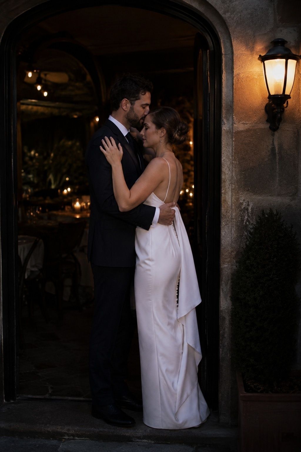 Moodier wedding frame for contrast