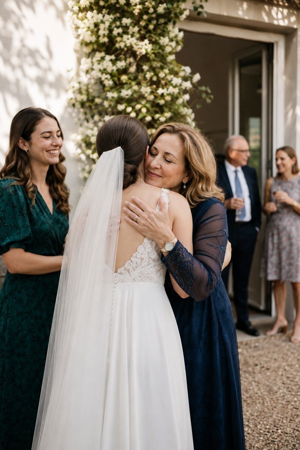 Unposed guest moment at the reception