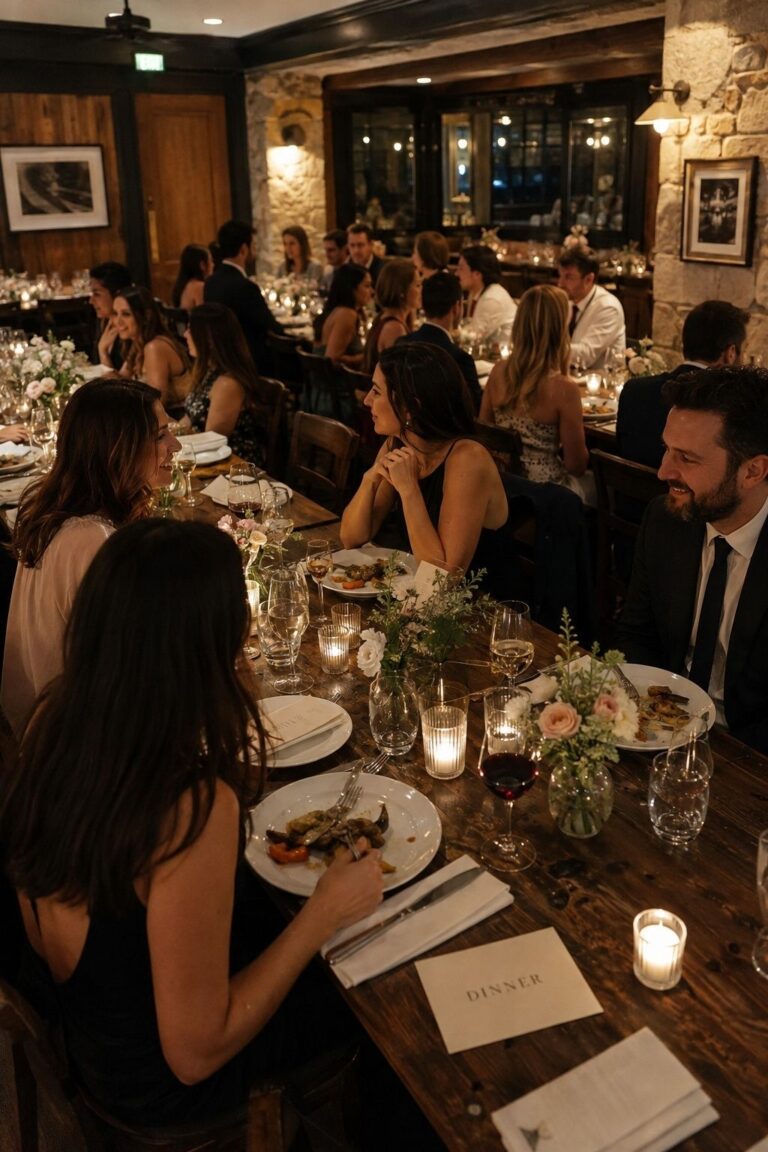 Plan A Restaurant Dinner Reception for low-key wedding planning ideas