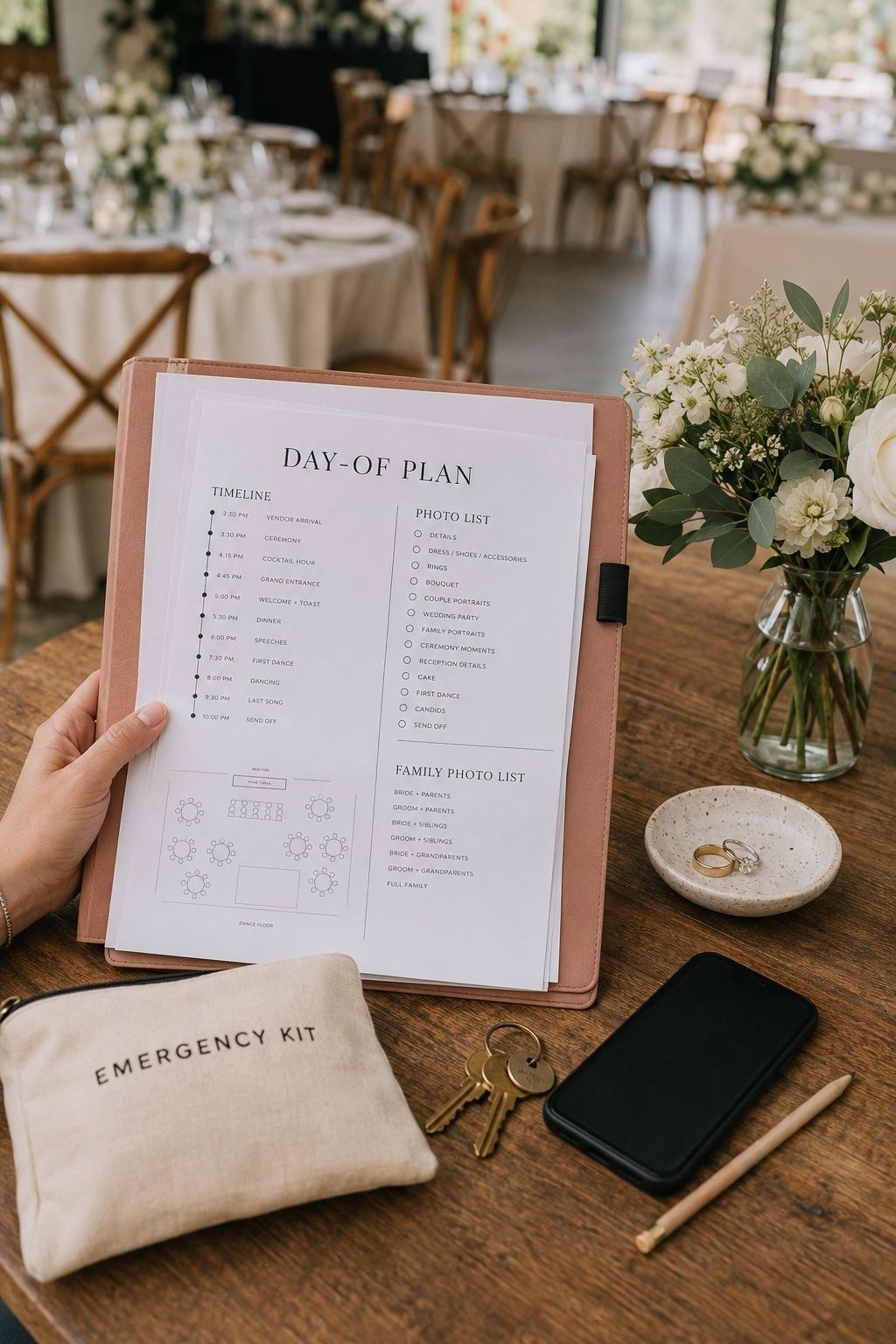 Point person managing the wedding day